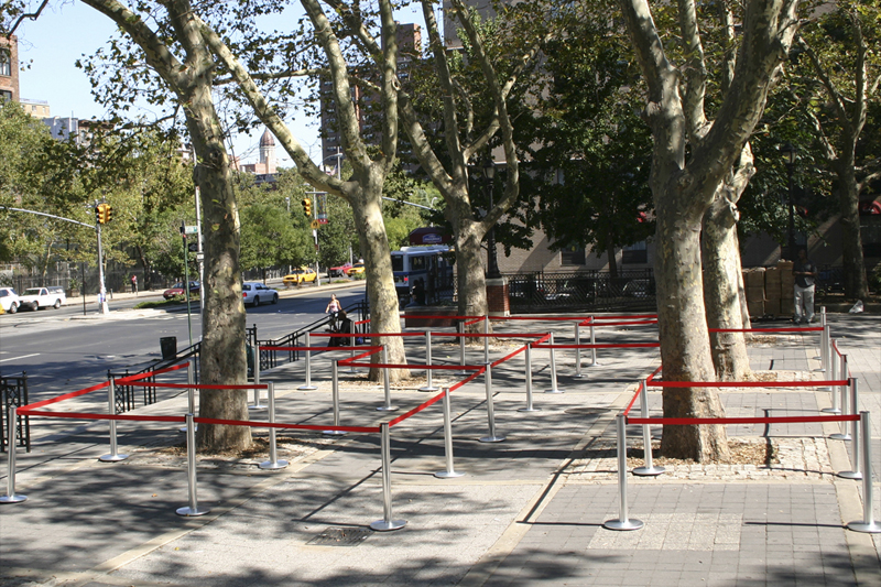 crowd control installation